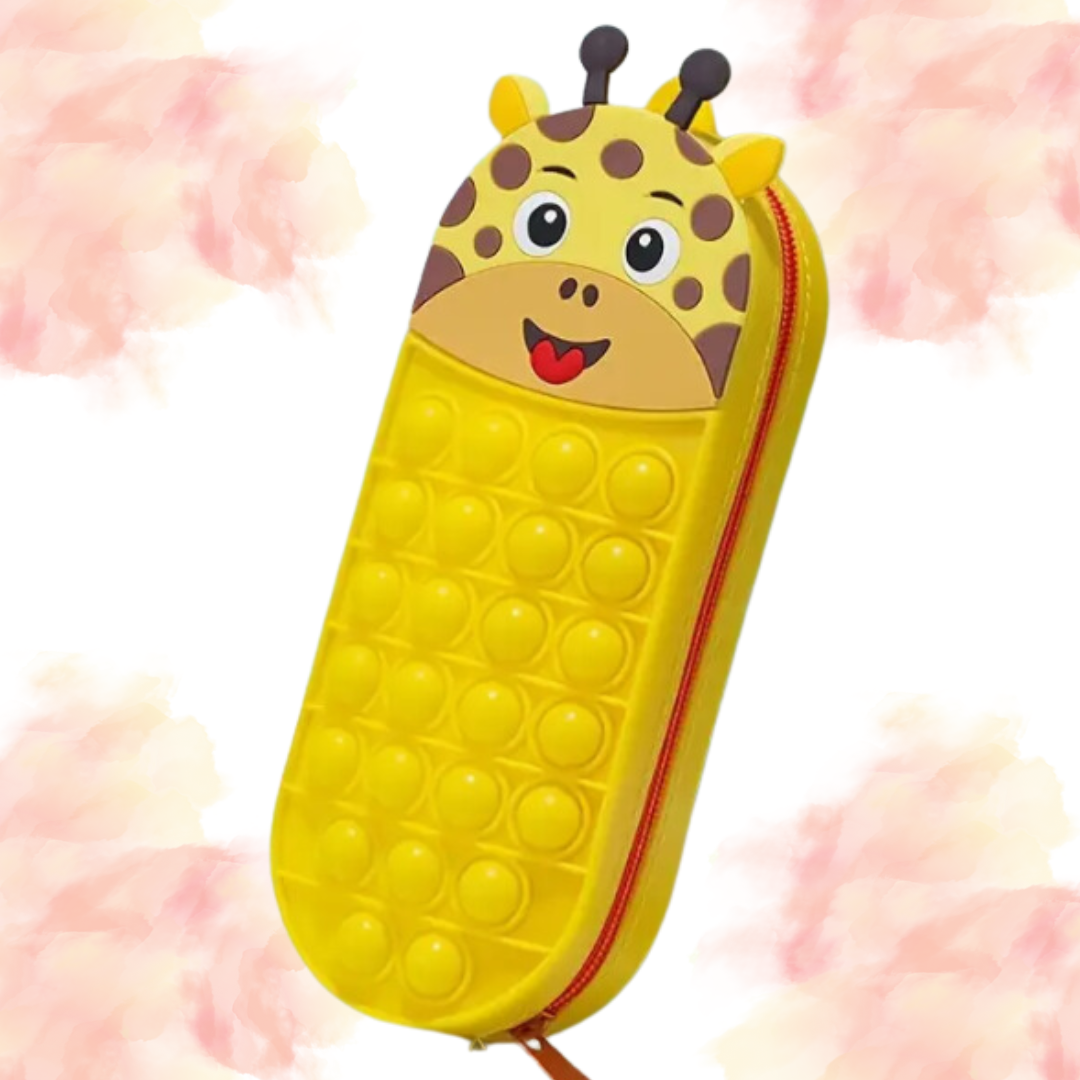 Pop It Fidget Pouch - Giraffe