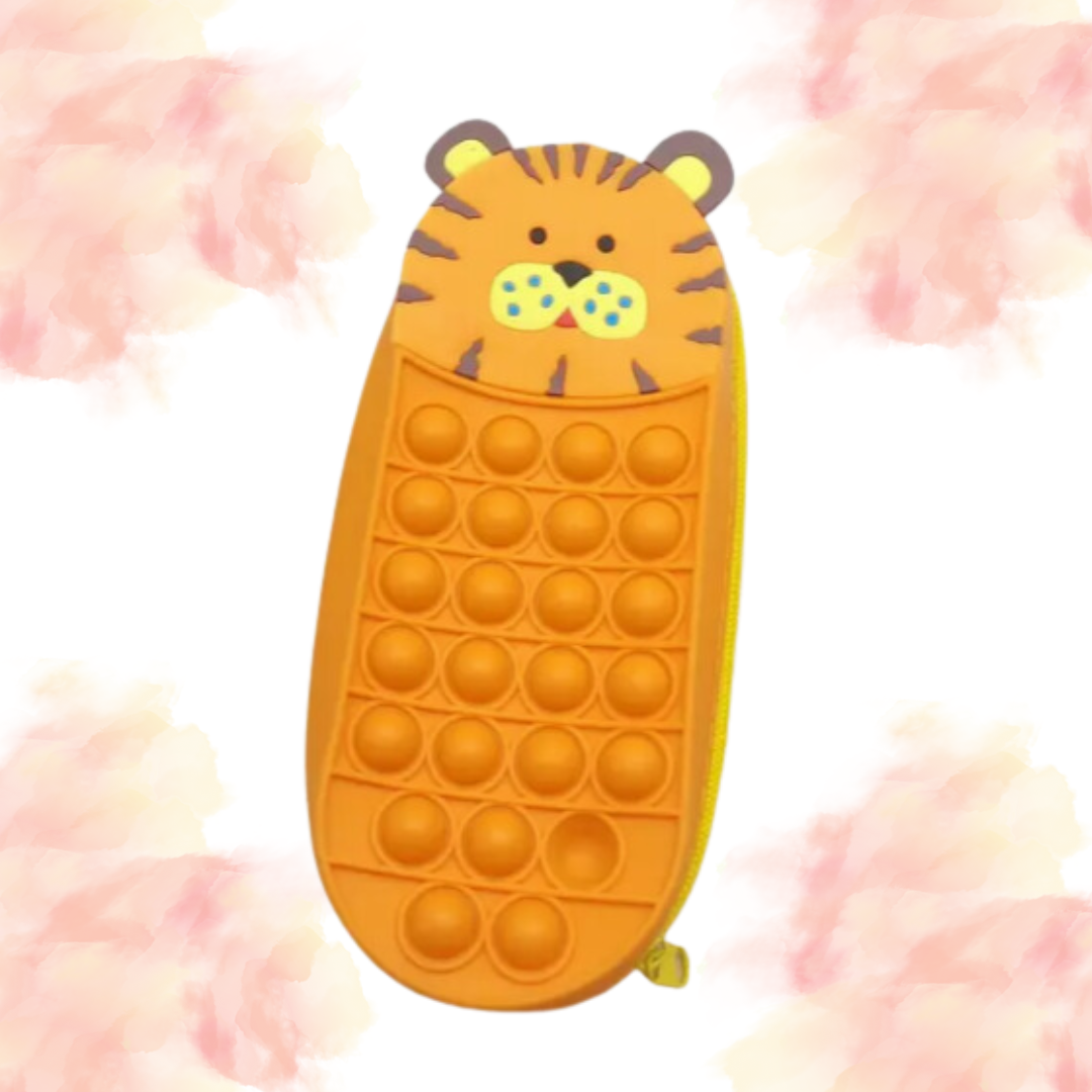 Pop It Fidget Pouch - Tiger