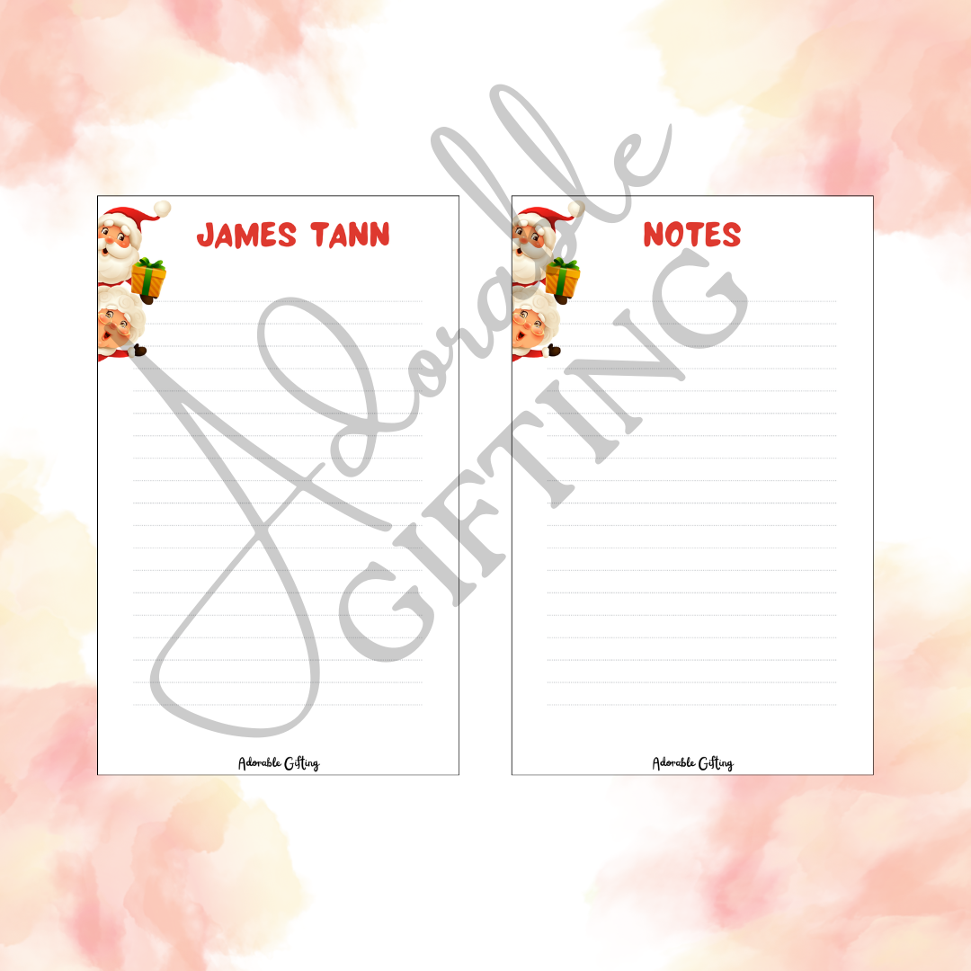 Notepad - Christmas Notes (Personalization Available)