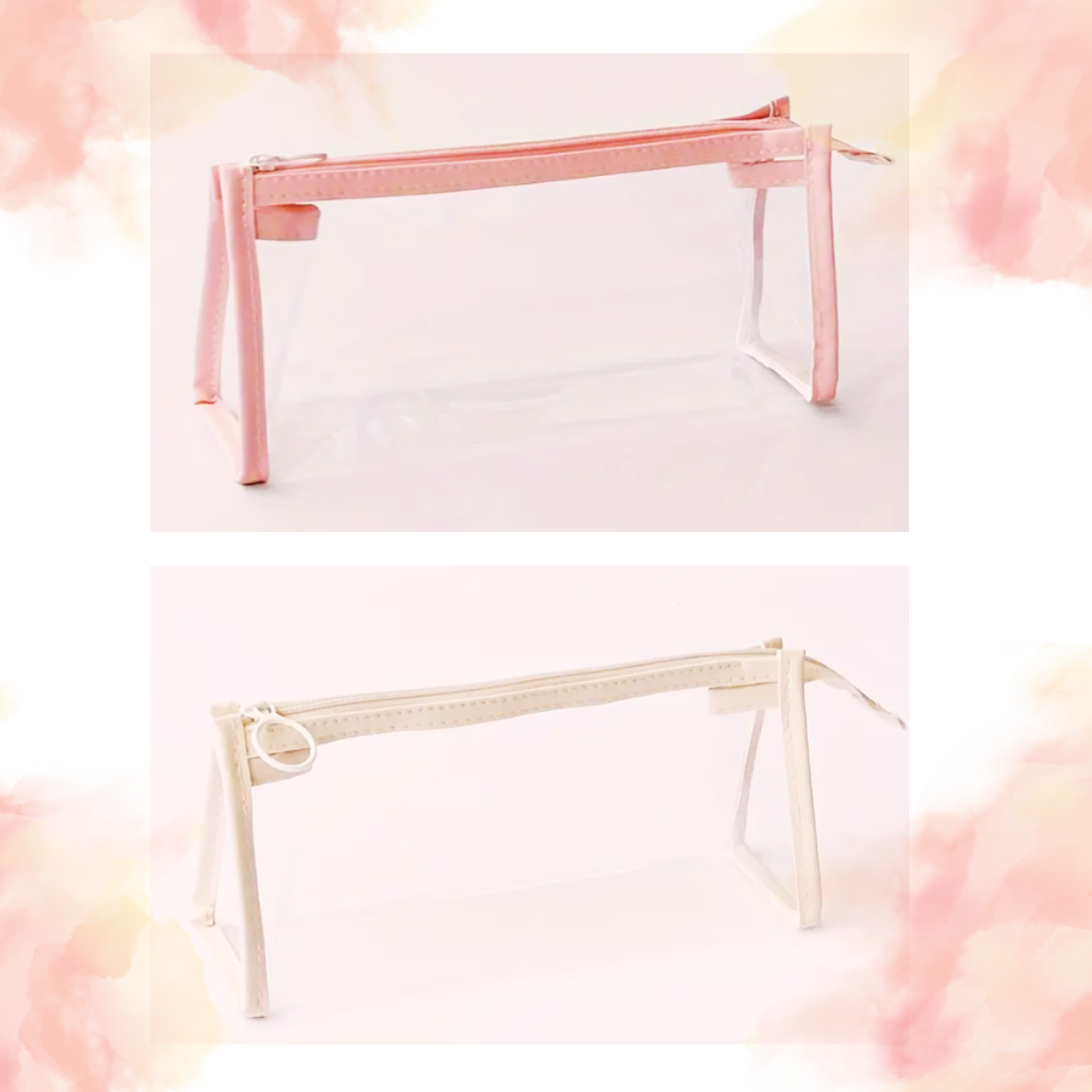 Clear Pencil Case with Personalized Text