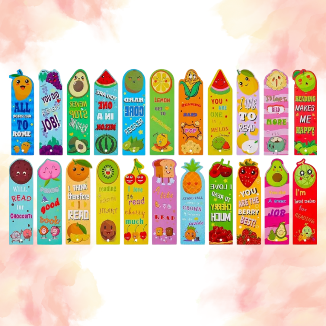 Scented Fruit Themed Double sided Bookmark