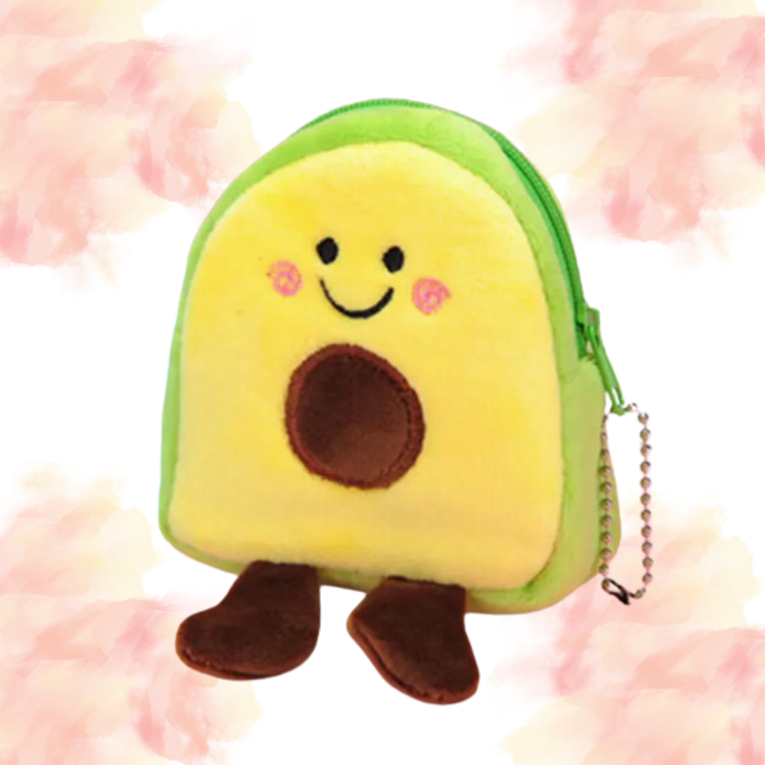 Plush Coin Pouch - Avocado
